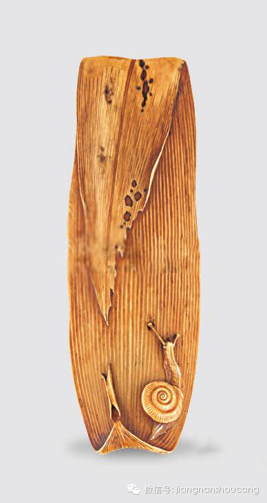 象牙巧雕虫趣茶则&uarr