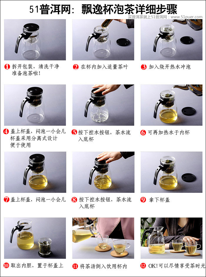 飘逸杯泡茶详细步骤