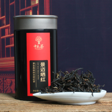 中木景迈古树晒红  2023年 100克/盒  头春古树晒红 红茶